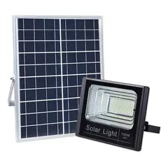 GENERICO - Foco Solar 500w impermeable Con Panel Solar Y