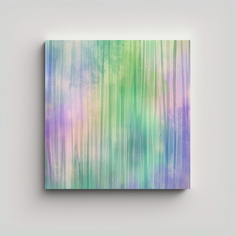 GENERICO - Pintura Pared Acuarela Estampado Rayas 2 Colores 60x60 Cm