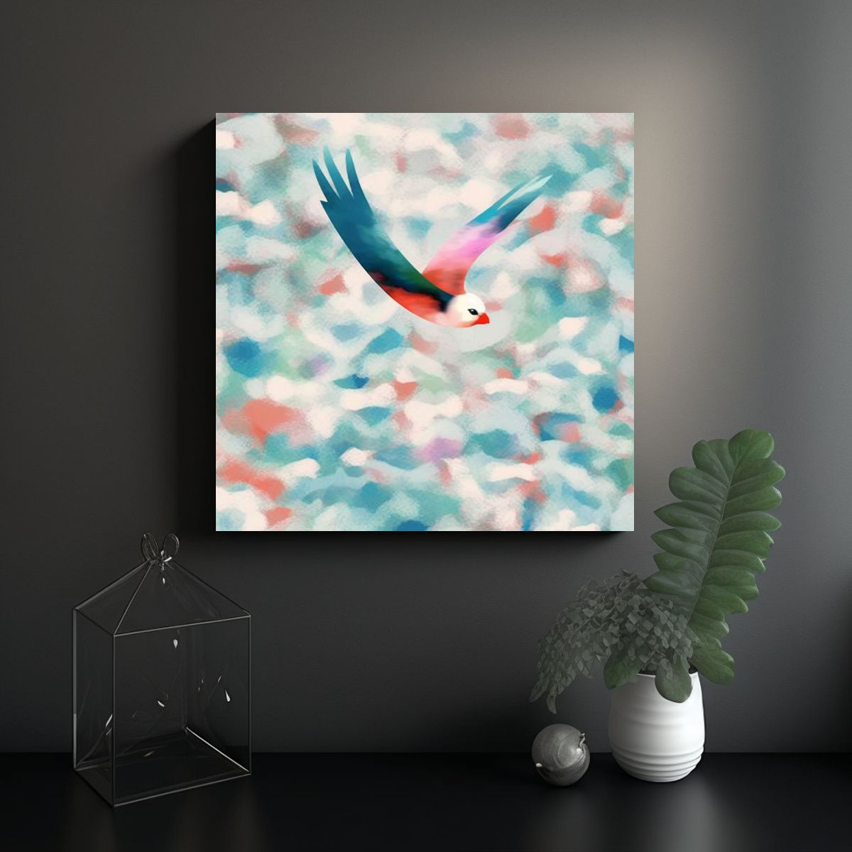 GENERICO - Pinturas Decorativas Con Textura De Nubes 80x80 Cm