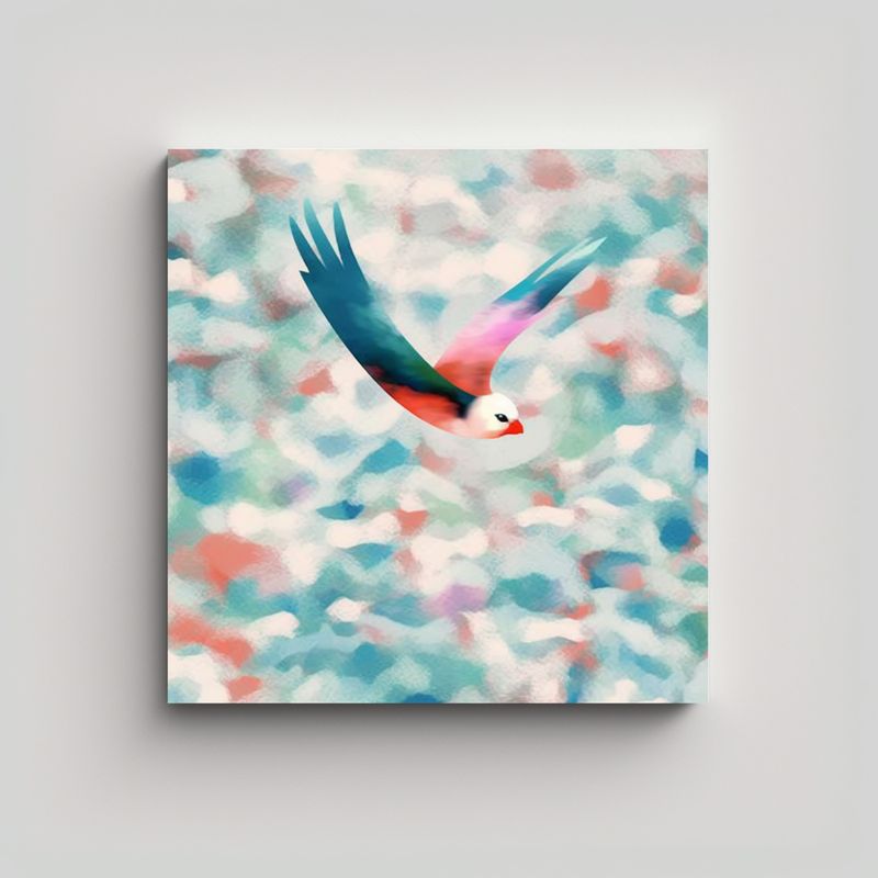 GENERICO - Pinturas Decorativas Con Textura De Nubes 70x70 Cm