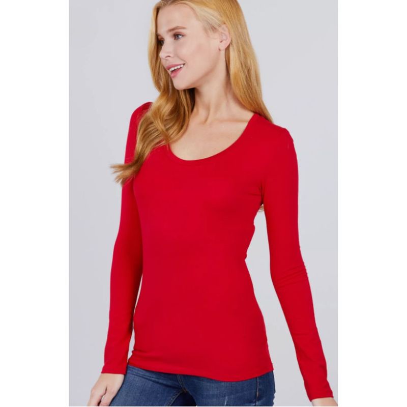 MPROPIA - Camiseta Mujer Elasticada Forro Polar Manga Larga 2419