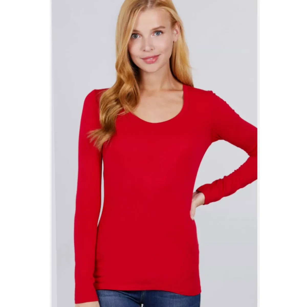 LIKE SHOP - Camiseta Mujer Elasticada Forro Polar Manga Larga 2419