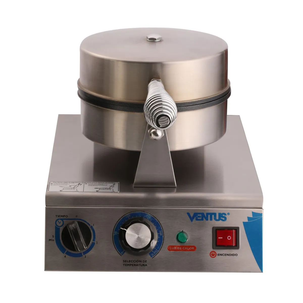 VENTUS - Ventus Wafflera Eléctrica 1 Plato VWE-1S