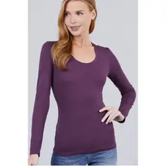 MPROPIA - Camiseta Mujer Elasticada Forro Polar Manga Larga 2419