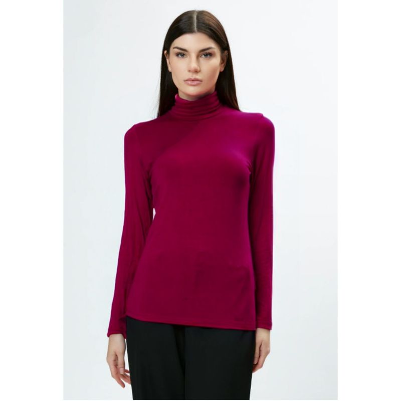 MPROPIA - Camiseta Mujer Elasticada Forro Polar Cuello Beatle 4219