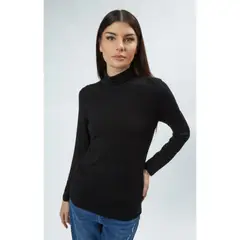 MPROPIA - Camiseta Mujer Elasticada Forro Polar Cuello Beatle 4219