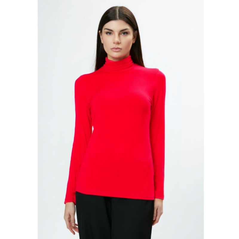 MPROPIA - Camiseta Mujer Elasticada Forro Polar Cuello Beatle 4219