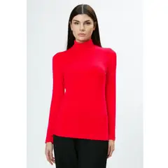MPROPIA - Camiseta Mujer Elasticada Forro Polar Cuello Beatle 4219