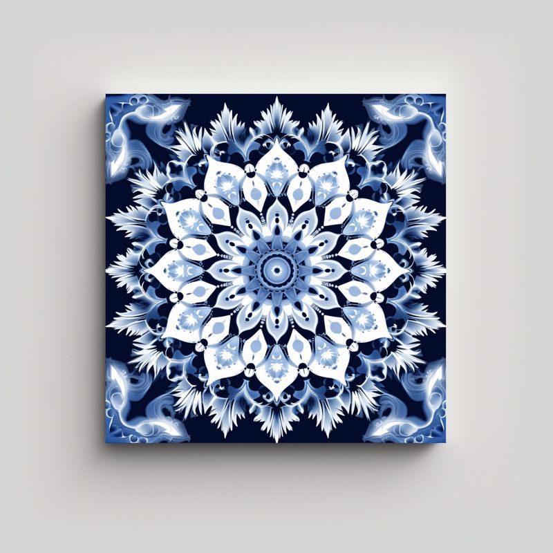GENERICO - Cuadros Decorativos Modernos Con Patrón Floral 50x50 Cm