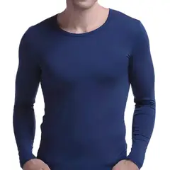 MPROPIA - Camiseta Hombre Manga Larga Cuello Polo Fibra Bambu 2739