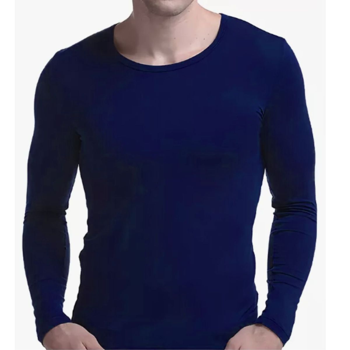 LIKE SHOP - Camiseta Hombre Manga Larga Cuello Polo Fibra Bambu 2739