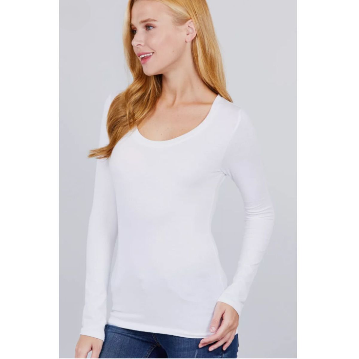 LIKE SHOP - Camiseta Mujer Forro Polar Manga Larga Blanco Negro 2101