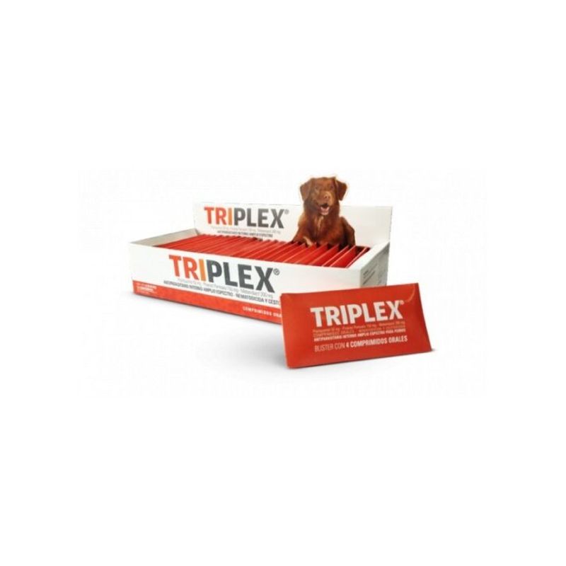 GENERICO - TRIPLEX PERROS CAJA 100 COMPRIMIDOS X 25 SOBRES
