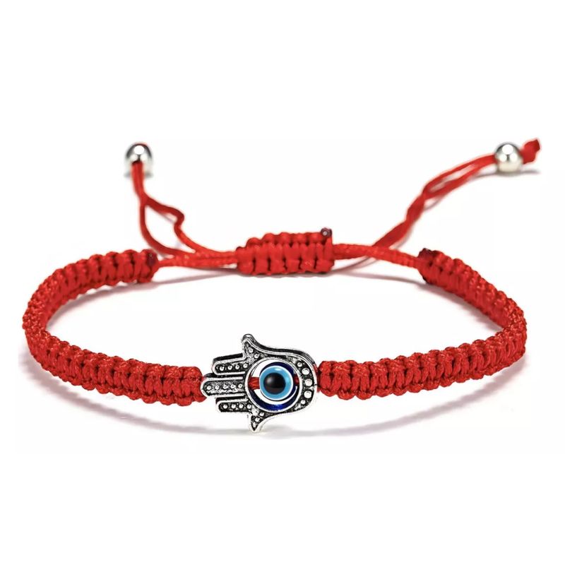 GENERICO - Pulsera Roja Ojo Turco Mano De Fátima Protección Y Suerte