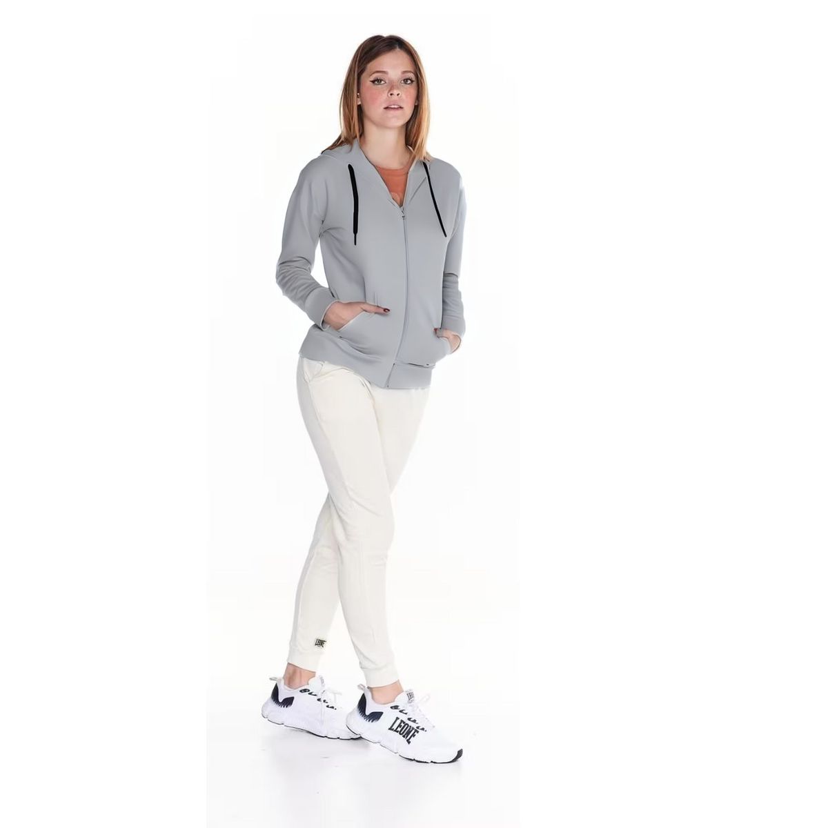 LIKE SHOP - Poleron Mujer Invierno Forro Polar Elasticado Cierre Capucha A1723