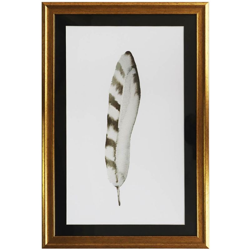 RONDA - Cuadro de pluma media raya con un acabado moderno y minimalista 40x60