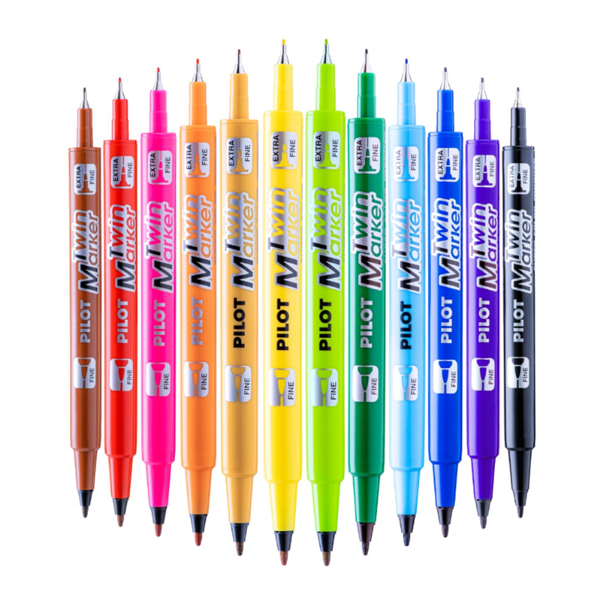 PILOT - Set Marcadores Doble Punta 12 un.
