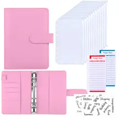 GENERICO - Budget Binder Carpeta Organizadora A6 De Dinero Para Ahorro