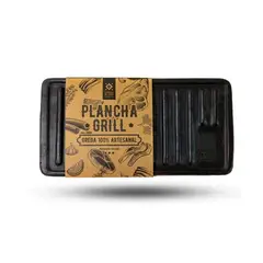 CRISTALES DE CHILE - Plancha Grill parrillera Greda Artesanal