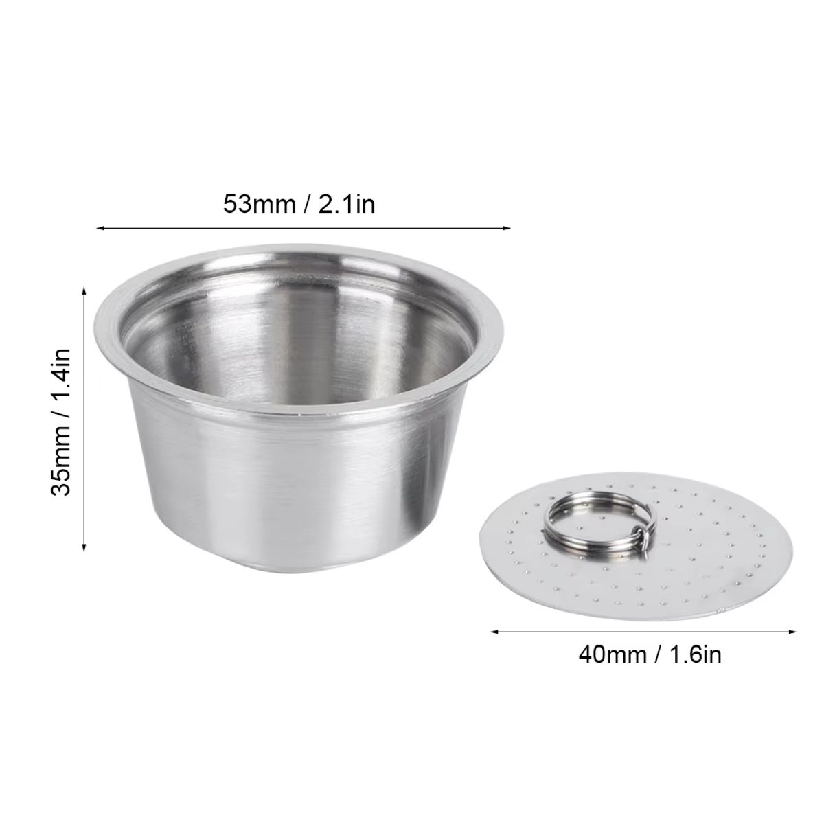 OEM - Capsula Dolce Gusto Reutilizable Acero Inoxidable