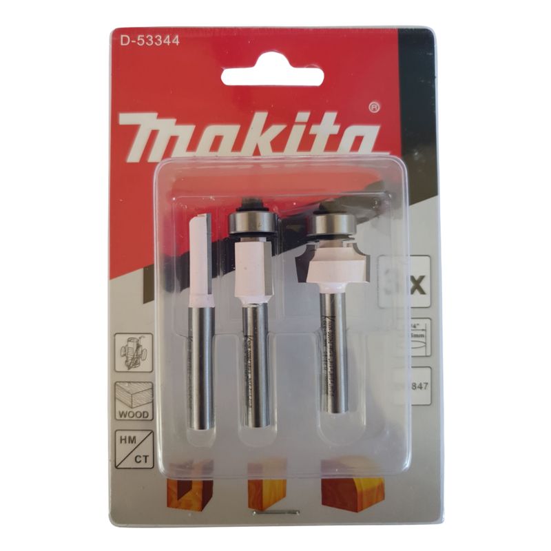 MAKITA - Set De Fresas Para Router 1/4 - 3und Makita D-53344