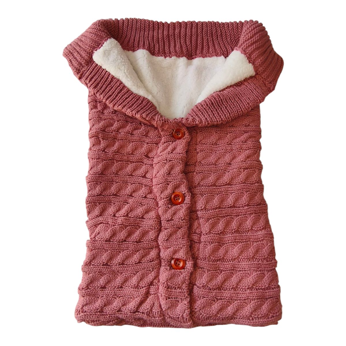 SENSIBLUE - Manta Trenzada Bebé Saquito Abrazo de Algodón para Recién Nacido