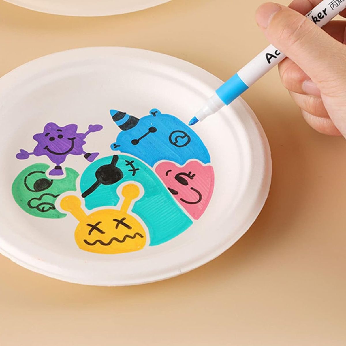 MOTARRO - Plumones Acrílicos 36 Colores Marcadores De Alta Calidad