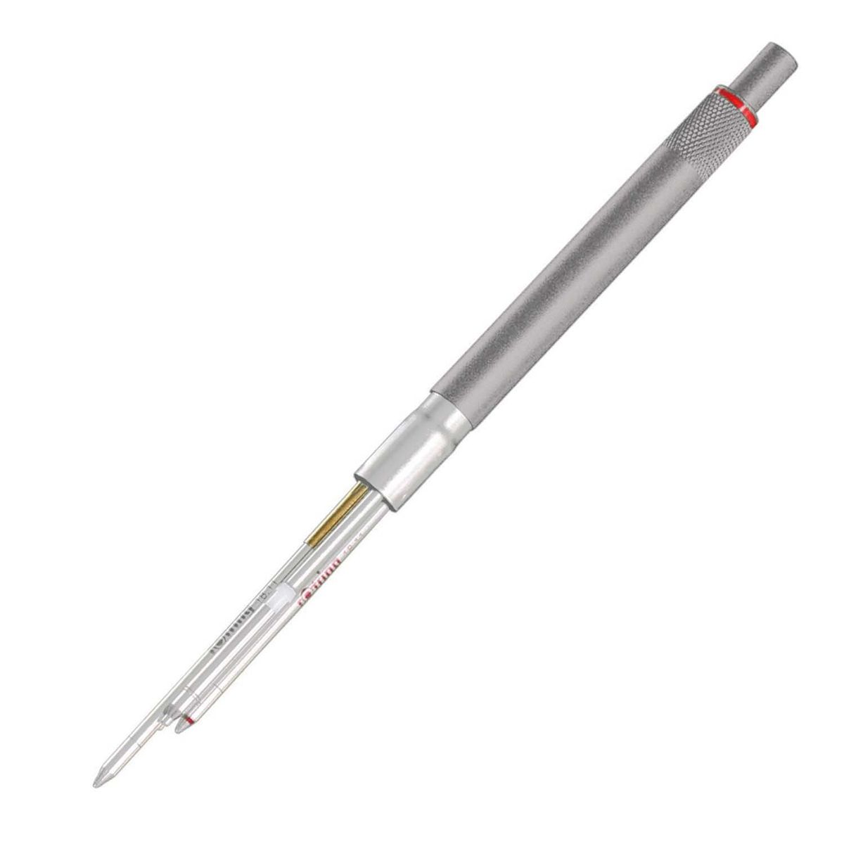 ROTRING - Bolígrafo Rotring 600 3 en 1 Plata (0.5mm /Negro y Rojo)