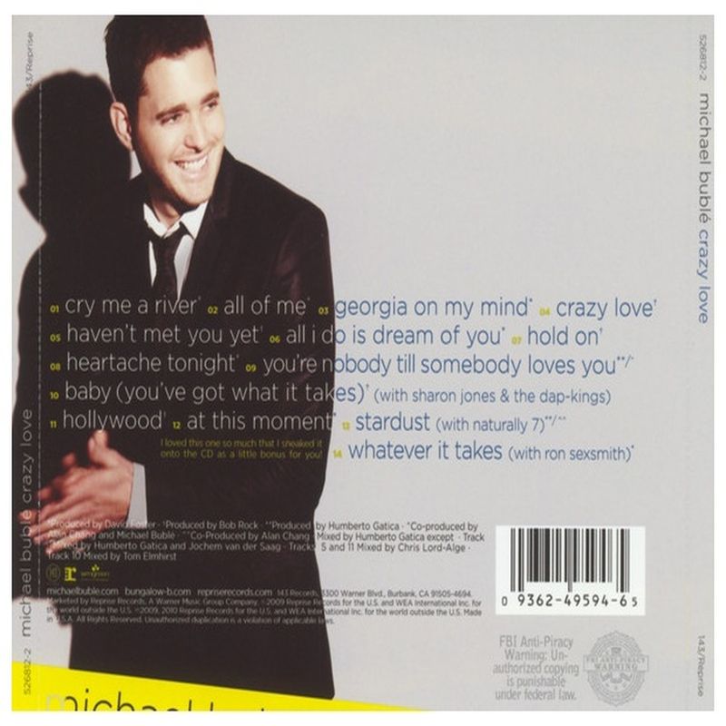 HITWAY MUSIC - MICHAEL BUBLE - CRAZY LOVE - CD
