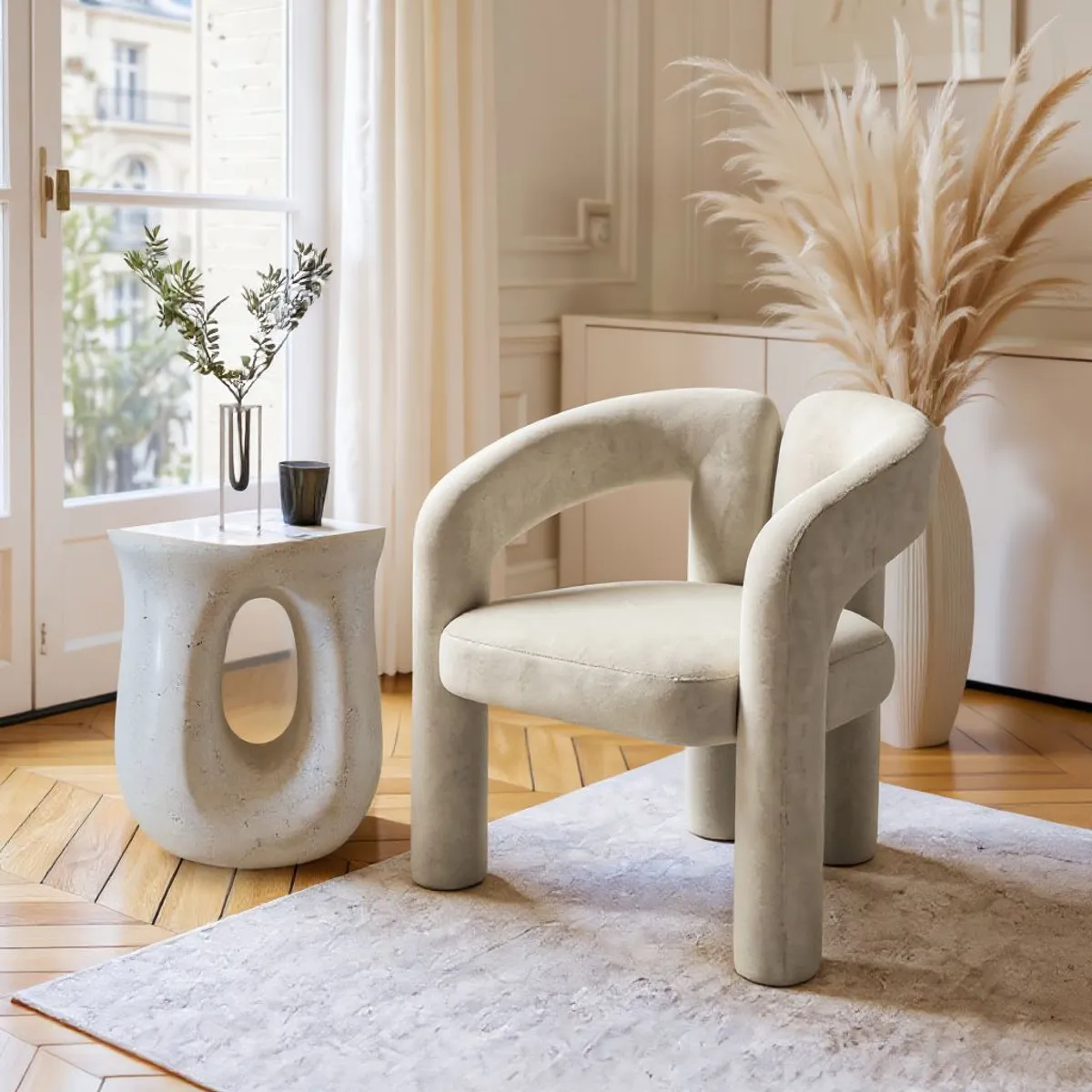 SANTU HOME & DECO - Silla Escandinava Terciopelo