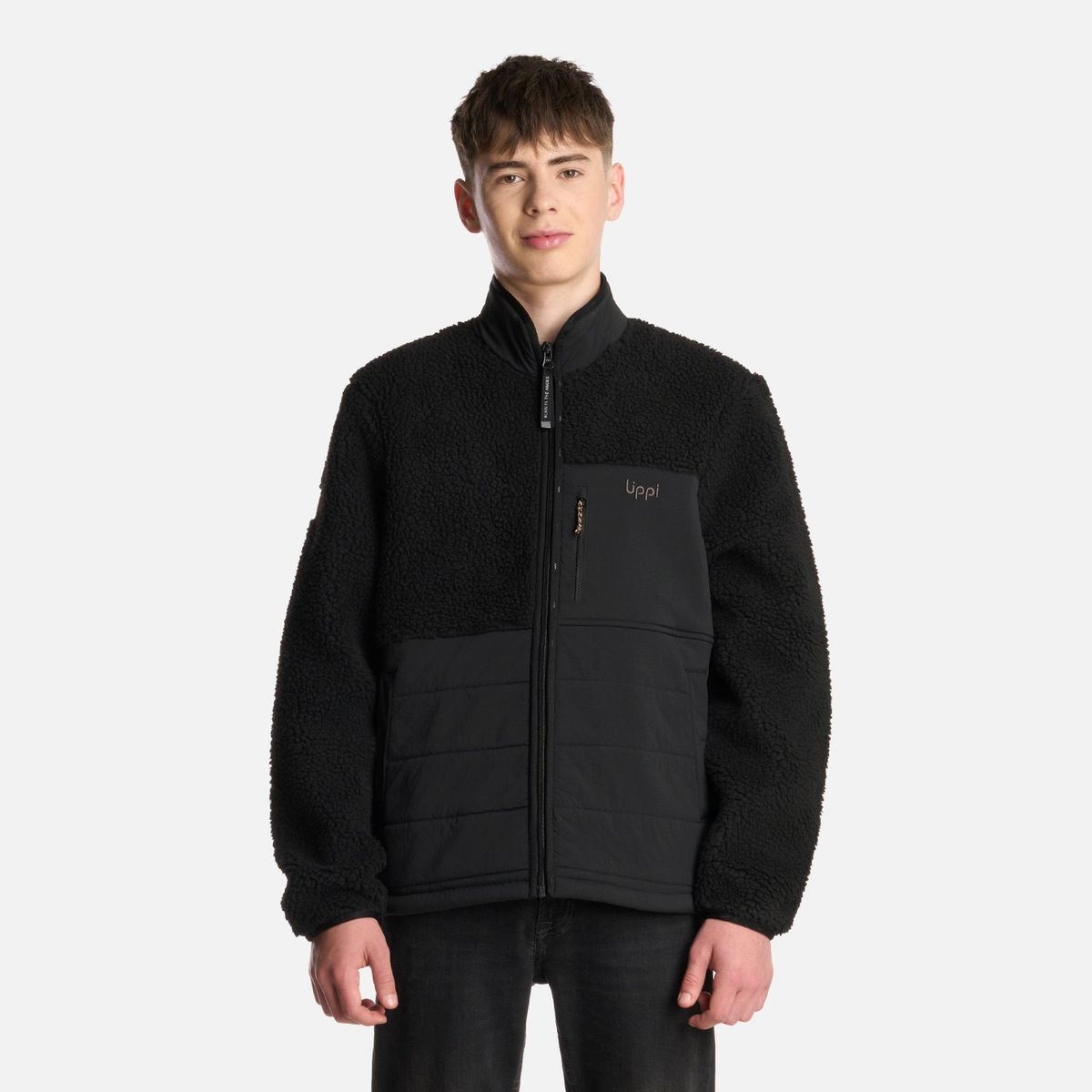 LIPPI - Polar Teen Boy Glaciar Sherpa-pro Jacket Negro Lippi