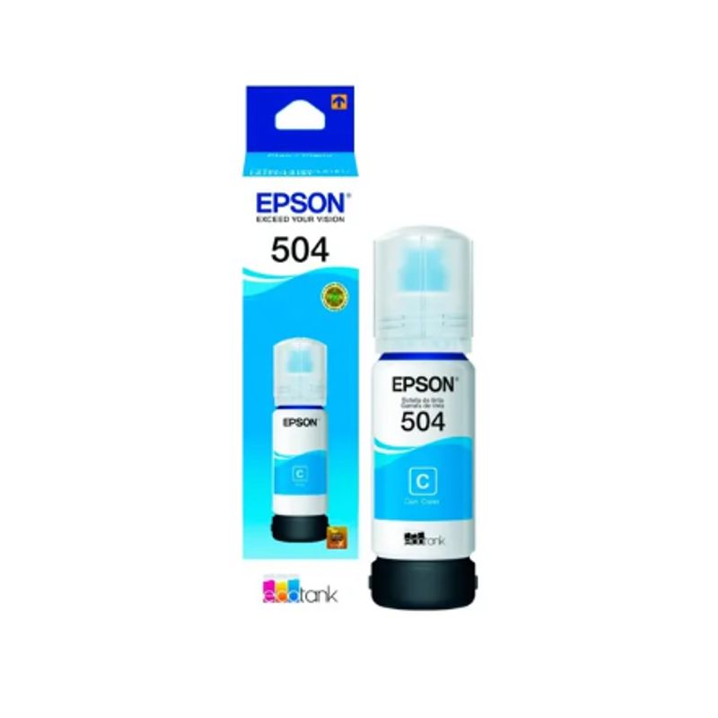 EPSON - TINTA CYAN EPSON ORIGINAL T504.