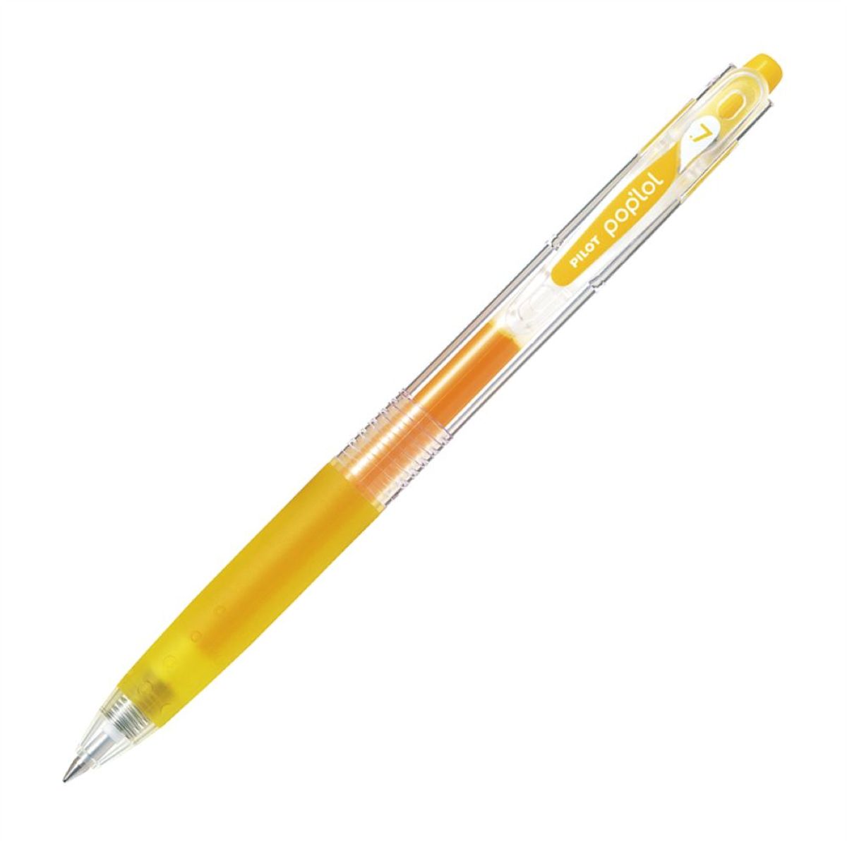 PILOT - 12 un. Lápiz Gel Pop´lol Amarillo 0.7 mm.