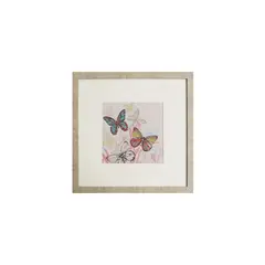 RONDA - Cuadro de mariposas con acabado moderno y minimalista 50x50