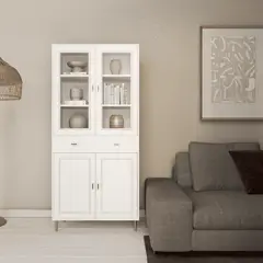 GENERICO - MUEBLE DESPENSA COCINA O LIVING COMEDOR BLANCO APARADOR