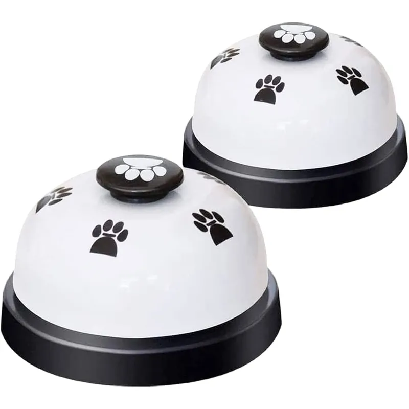 METALFER - Campana De Entrenamiento Para Mascotas Perros Gatos BLANCA