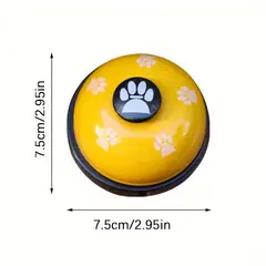 METALFER - Campana De Entrenamiento Para Mascotas Perros Gatos AMARILLO