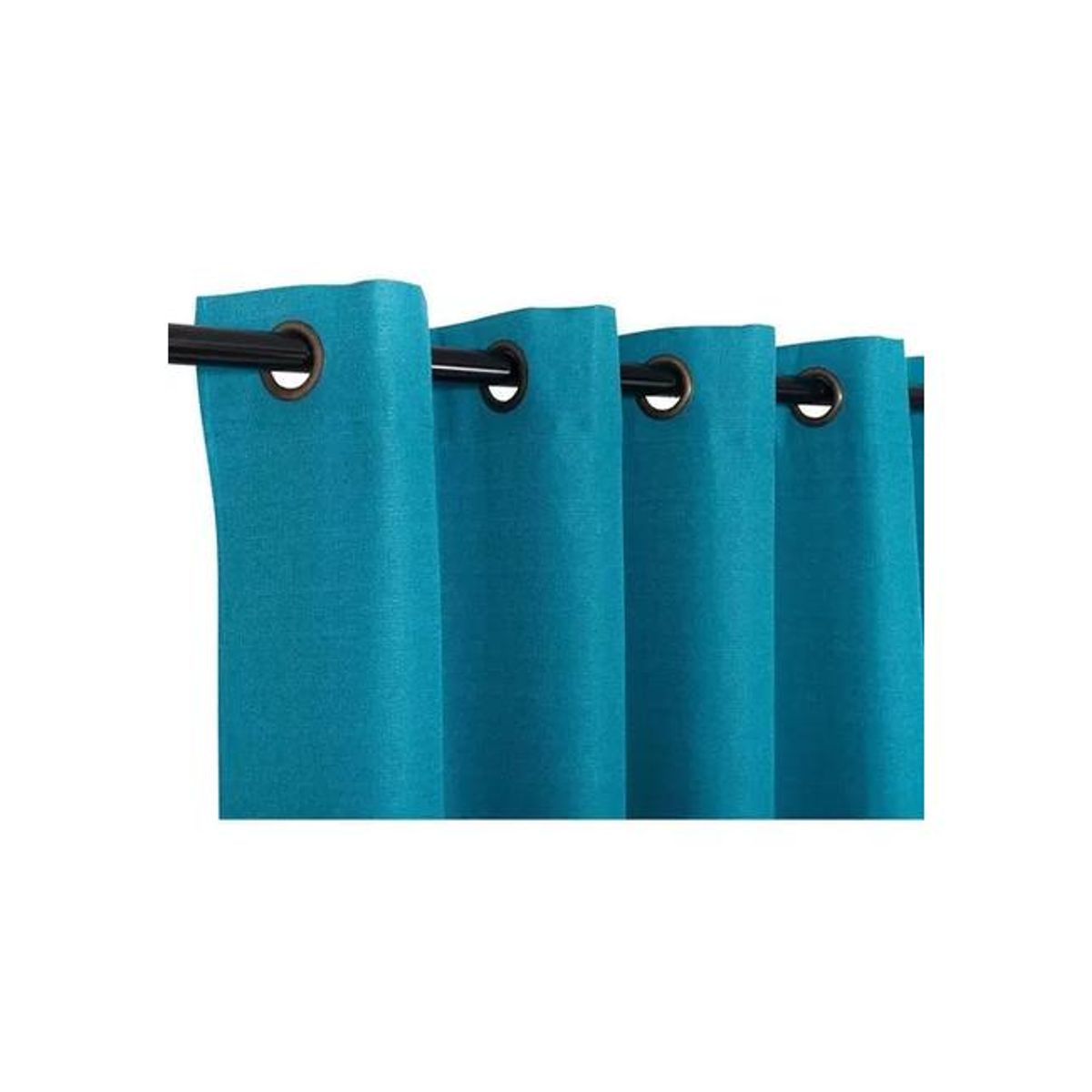 GENERICO - Set cortina blackout térmico 140x220 cm color turquesa