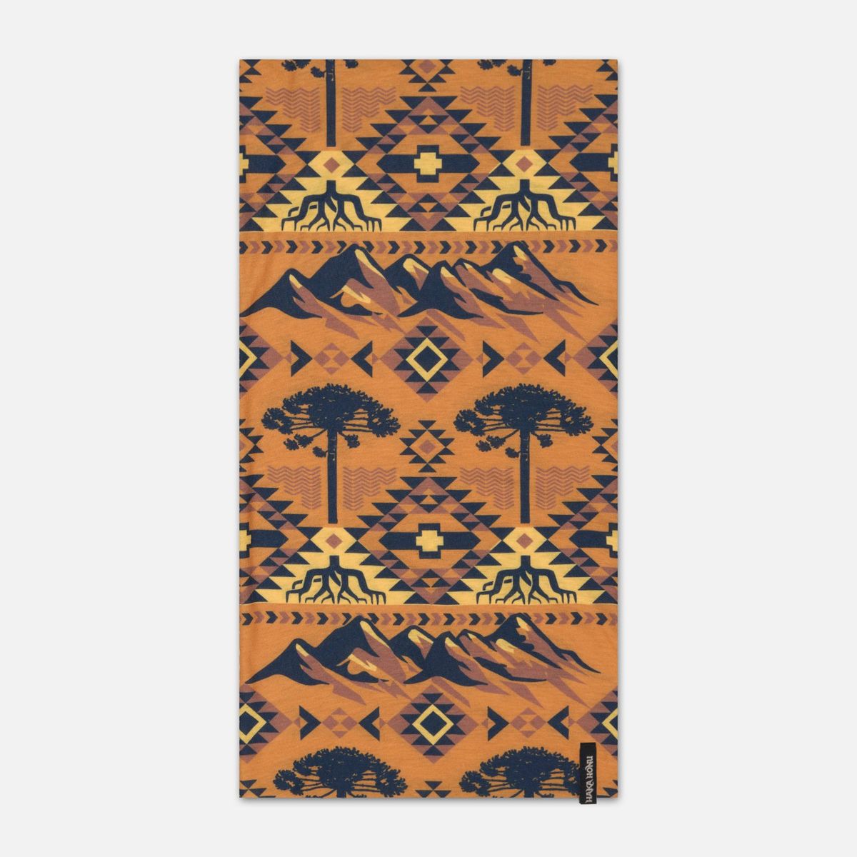 HAKA HONU - Bandana Araucaria Print Mostaza Haka Honu