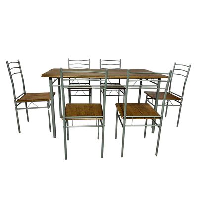 Imagen 2 del producto Juego de comedor Capri 6 Sillas 140x80x74 cm Silver