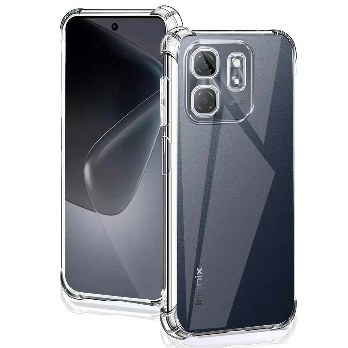 GENERICO - Carcasa Antishock Transparente para Infinix Hot 50i - Agua