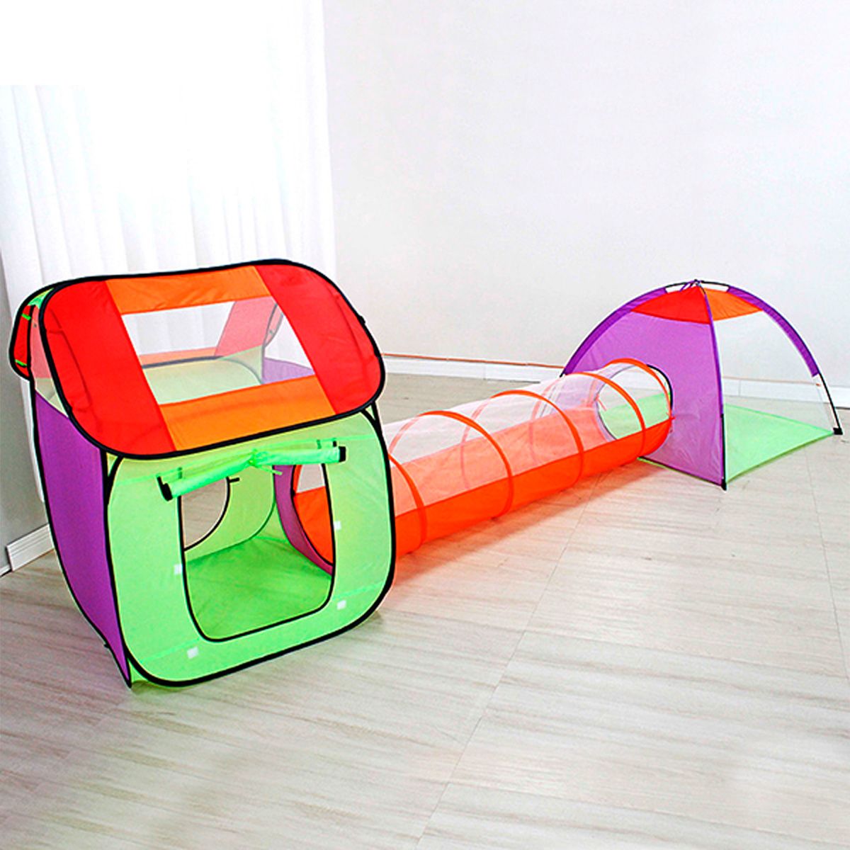 GENERICO - Carpa Infantil Tunel Gateo Domo 3 en 1 – RE3301