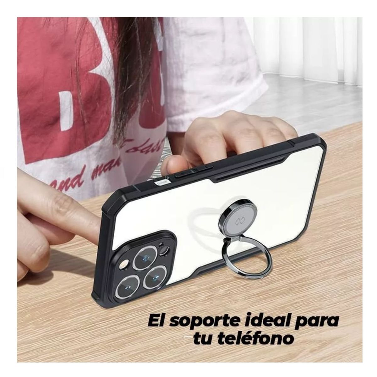 XUNDD - Carcasa Para iPhone 13 Pro Max Militar Grade Con Anillo