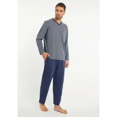 KAYSER - Pijama de Hombre Algodón 671801 - Azul
