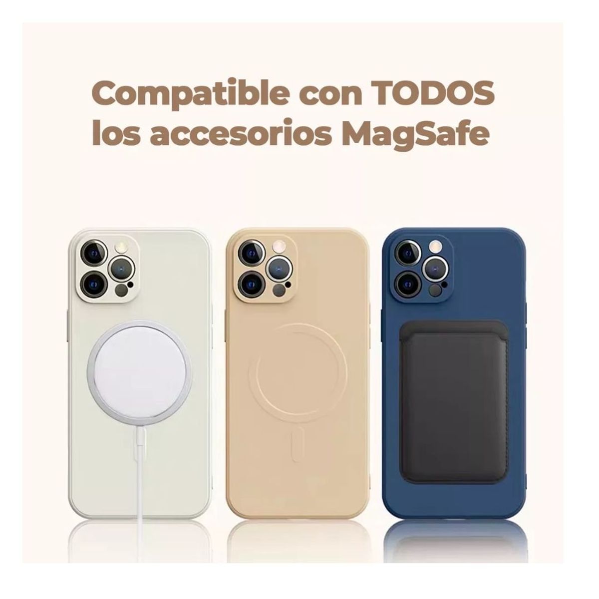 GENERICO - Carcasa Para iPhone 13 Pro Max Silicona Magsafe Antigolpes