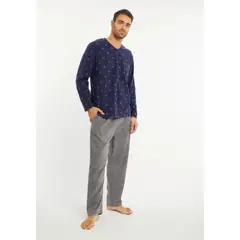 KAYSER - Pijama de Hombre Polar 671807 - Azul