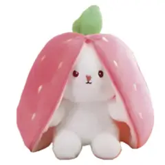 GENERICO - Conejo Peluche Transformable - Rosado - Fresa