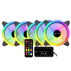 HYPE LEGEND - Pack 5x Ventiladores Rgb 120mm + Controlador Pf2