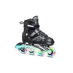 GENERICO - Patines en línea rollers ajustables talla 35-38 negro