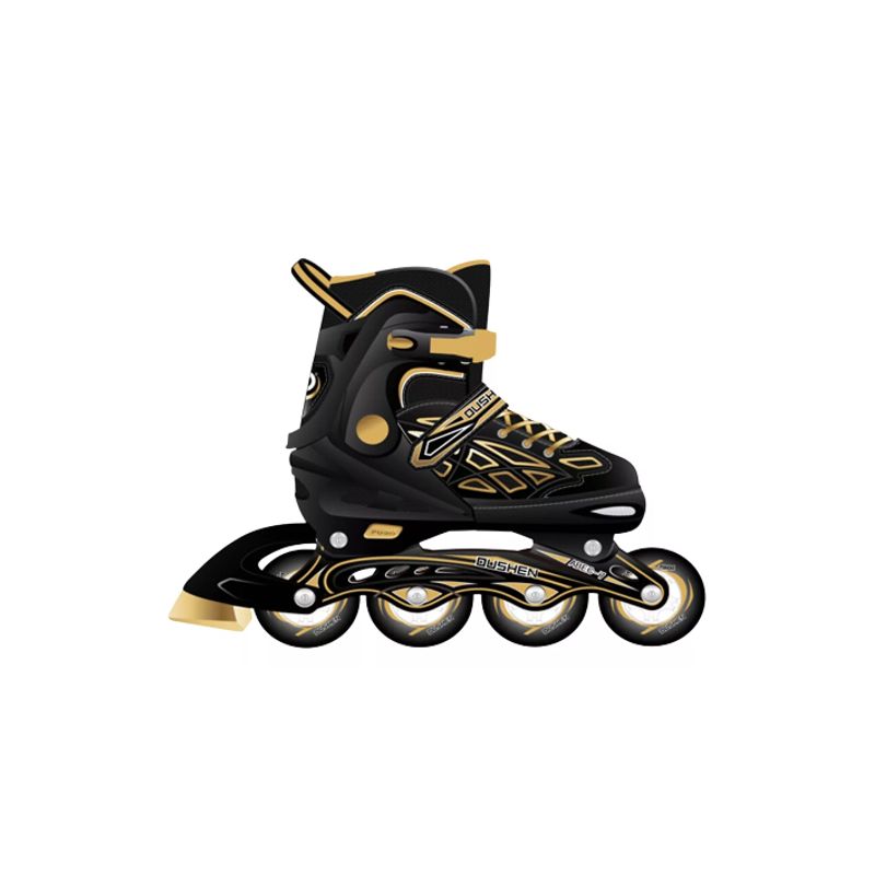 GENERICO - Patines en línea rollers ajustables talla 39-42 negro